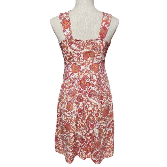 AVENTURA Chipotle Serendipity Dress Womens Small Red Paisley Empire Waist NEW - Picture 6 of 15